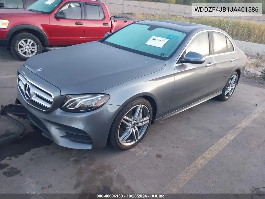 2018 Mercedes-Benz E 300 VIN: WDDZF4JB1JA401586 Lot: 40696150