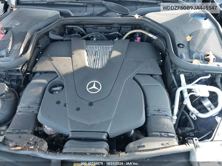 2018 Mercedes-Benz E 400 4Matic VIN: WDDZF6GB9JA445547 Lot: 40708679