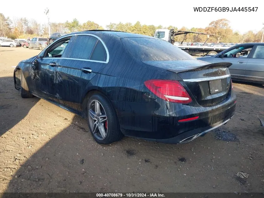 2018 Mercedes-Benz E 400 4Matic VIN: WDDZF6GB9JA445547 Lot: 40708679