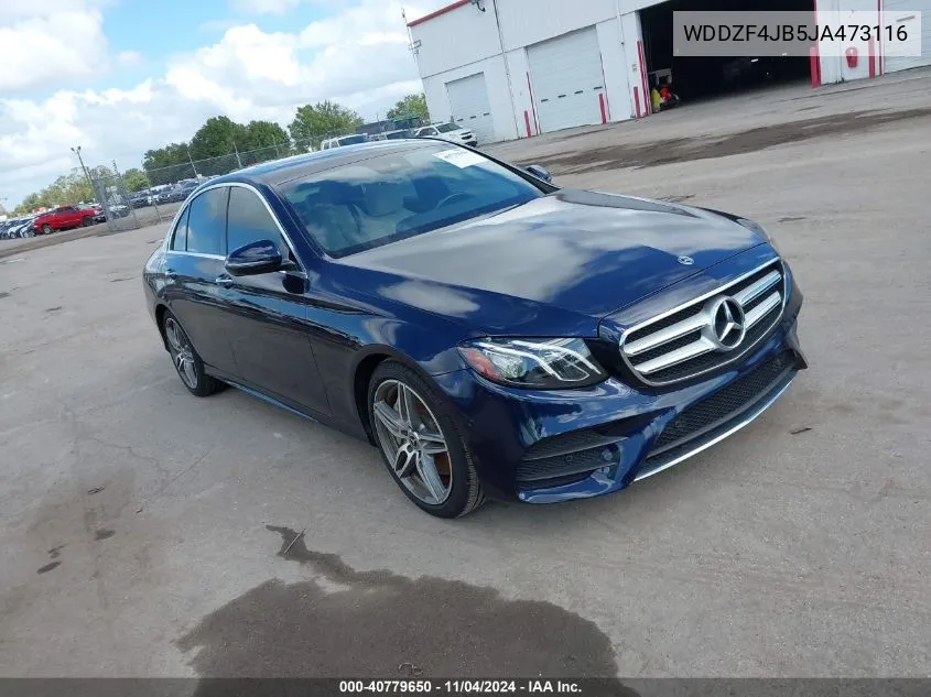 2018 Mercedes-Benz E 300 VIN: WDDZF4JB5JA473116 Lot: 40779650