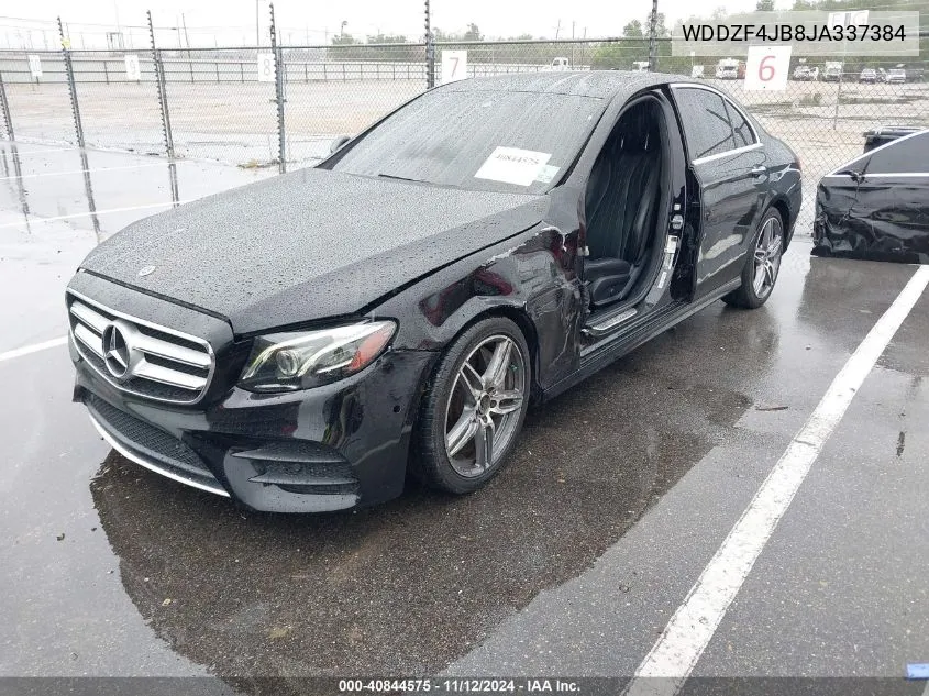 2018 Mercedes-Benz E 300 VIN: WDDZF4JB8JA337384 Lot: 40844575