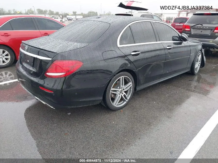 2018 Mercedes-Benz E 300 VIN: WDDZF4JB8JA337384 Lot: 40844575