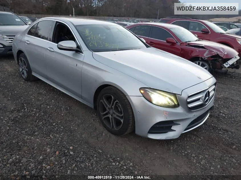 2018 Mercedes-Benz E 300 4Matic VIN: WDDZF4KBXJA358459 Lot: 40912519