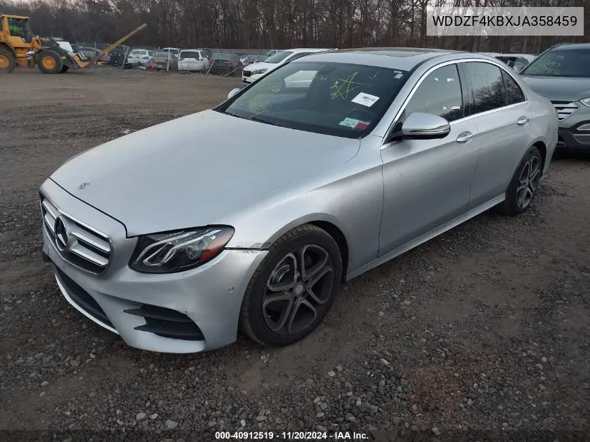 2018 Mercedes-Benz E 300 4Matic VIN: WDDZF4KBXJA358459 Lot: 40912519