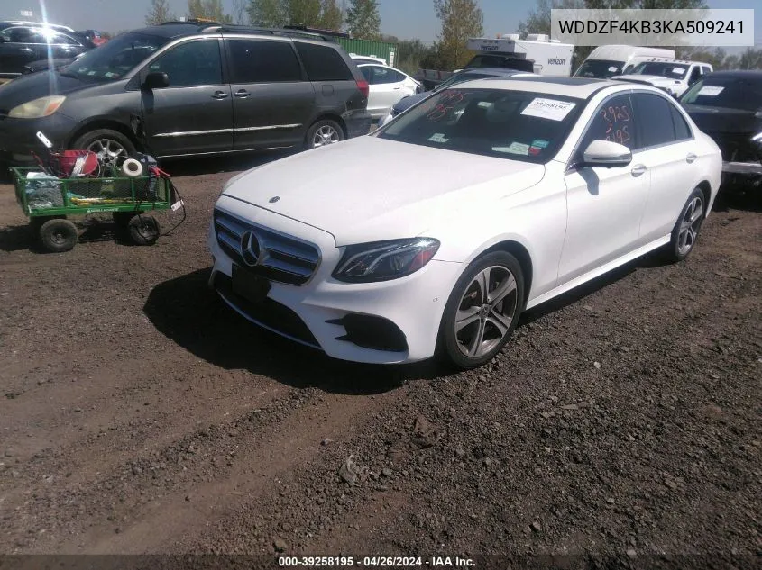 2019 Mercedes-Benz E 300 4Matic VIN: WDDZF4KB3KA509241 Lot: 39258195