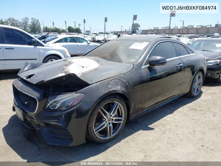 2019 Mercedes-Benz E 450 VIN: WDD1J6HBXKF084974 Lot: 40080824