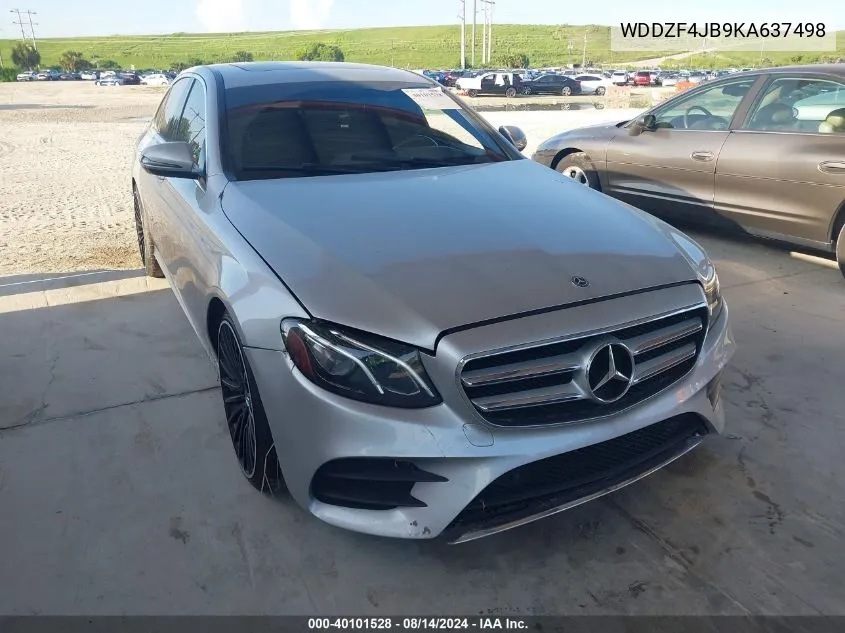 2019 Mercedes-Benz E 300 VIN: WDDZF4JB9KA637498 Lot: 40101528