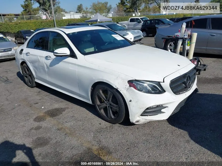 2019 Mercedes-Benz E 300 VIN: WDDZF4JB8KA629344 Lot: 40168861