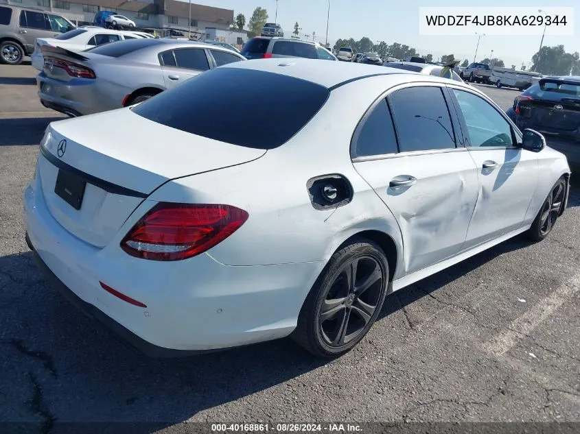 2019 Mercedes-Benz E 300 VIN: WDDZF4JB8KA629344 Lot: 40168861