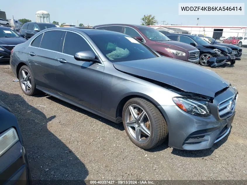 2019 Mercedes-Benz E 300 300 4Matic VIN: WDDZF4KB6KA546414 Lot: 40337427