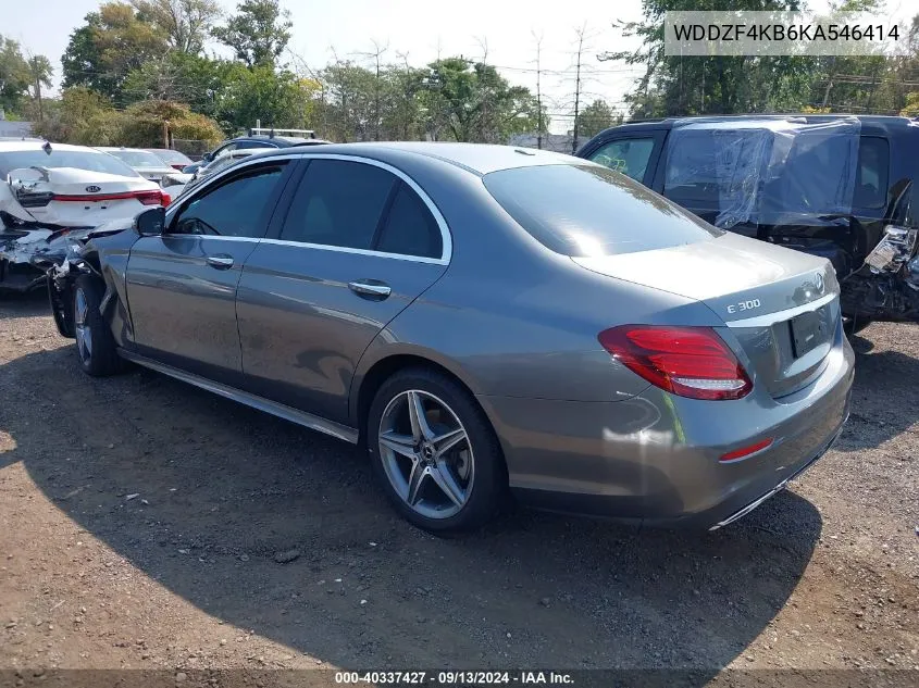 2019 Mercedes-Benz E 300 300 4Matic VIN: WDDZF4KB6KA546414 Lot: 40337427