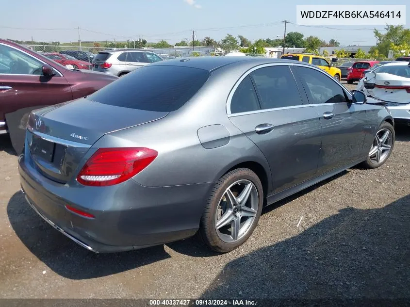 2019 Mercedes-Benz E 300 300 4Matic VIN: WDDZF4KB6KA546414 Lot: 40337427