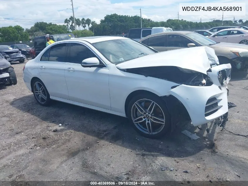 2019 Mercedes-Benz E 300 VIN: WDDZF4JB4KA568901 Lot: 40369506