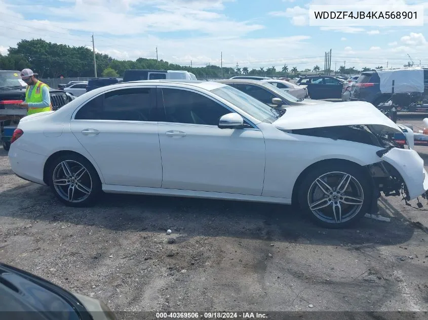 2019 Mercedes-Benz E 300 VIN: WDDZF4JB4KA568901 Lot: 40369506