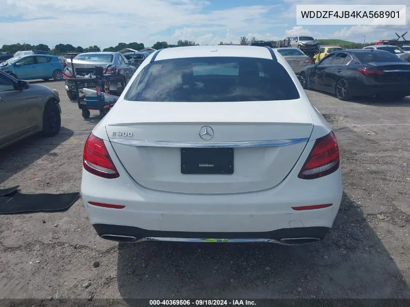 2019 Mercedes-Benz E 300 VIN: WDDZF4JB4KA568901 Lot: 40369506