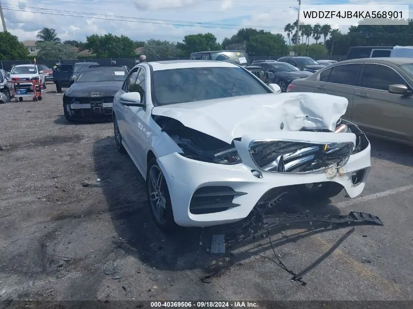 2019 Mercedes-Benz E 300 VIN: WDDZF4JB4KA568901 Lot: 40369506