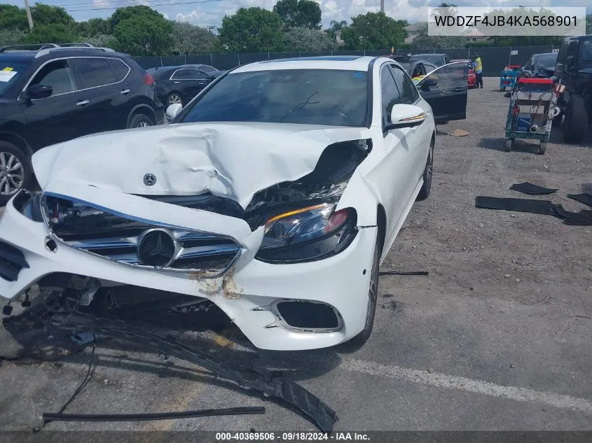 2019 Mercedes-Benz E 300 VIN: WDDZF4JB4KA568901 Lot: 40369506