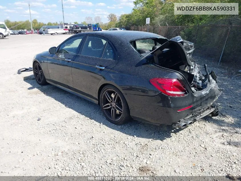 2019 Mercedes-Benz Amg E 53 4Matic VIN: WDDZF6BB8KA590331 Lot: 40371337