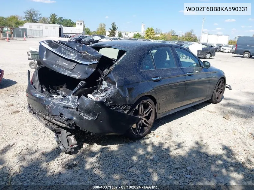 2019 Mercedes-Benz Amg E 53 4Matic VIN: WDDZF6BB8KA590331 Lot: 40371337