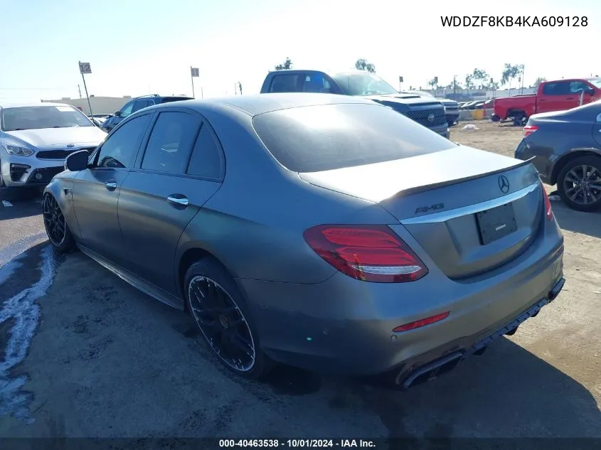 2019 Mercedes-Benz E 63 Amg-S 4Matic VIN: WDDZF8KB4KA609128 Lot: 40463538