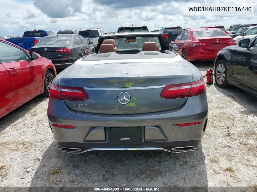 2019 Mercedes-Benz E 450 VIN: WDD1K6HB7KF116440 Lot: 40494099