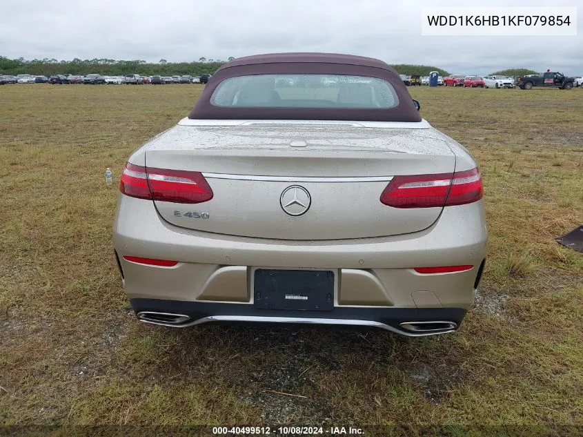 2019 Mercedes-Benz E 450 VIN: WDD1K6HB1KF079854 Lot: 40883968