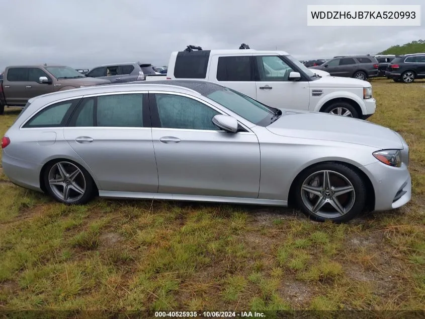 2019 Mercedes-Benz E 450 4Matic VIN: WDDZH6JB7KA520993 Lot: 40525935