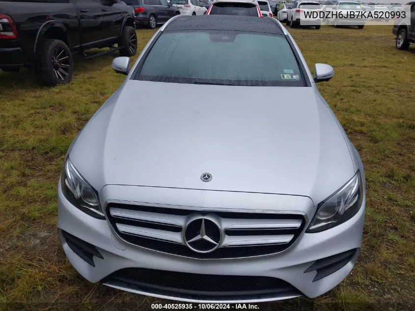 2019 Mercedes-Benz E 450 4Matic VIN: WDDZH6JB7KA520993 Lot: 40525935