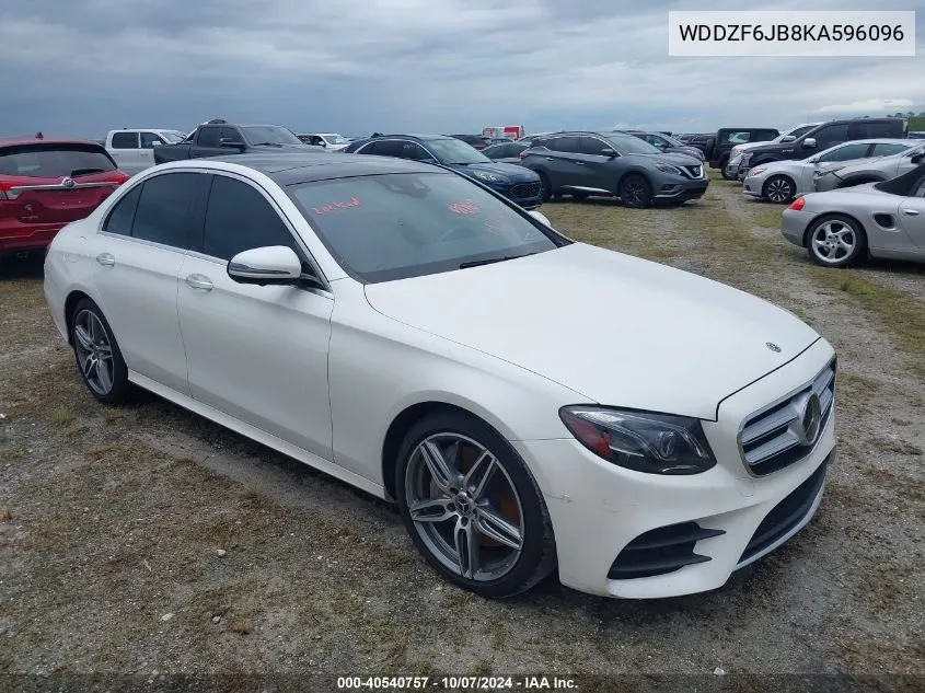 2019 Mercedes-Benz E 450 4Matic VIN: WDDZF6JB8KA596096 Lot: 40540757