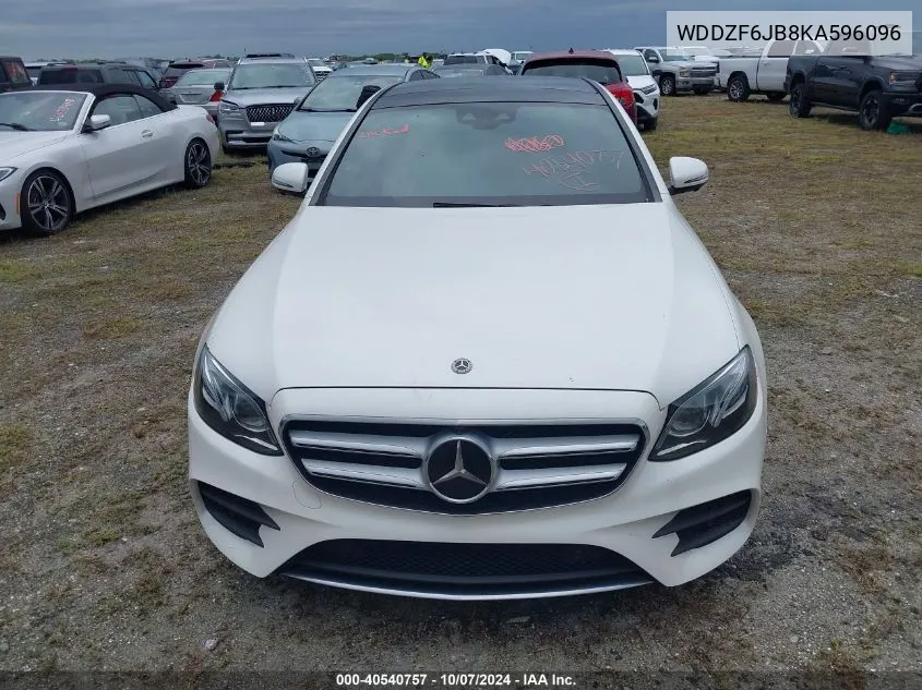 2019 Mercedes-Benz E 450 4Matic VIN: WDDZF6JB8KA596096 Lot: 40540757