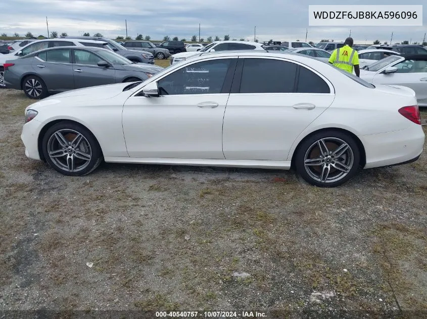 2019 Mercedes-Benz E 450 4Matic VIN: WDDZF6JB8KA596096 Lot: 40540757