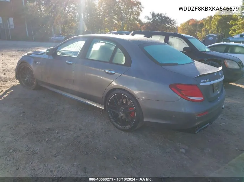 2019 Mercedes-Benz Amg E 63 S 4Matic VIN: WDDZF8KBXKA546679 Lot: 40560271