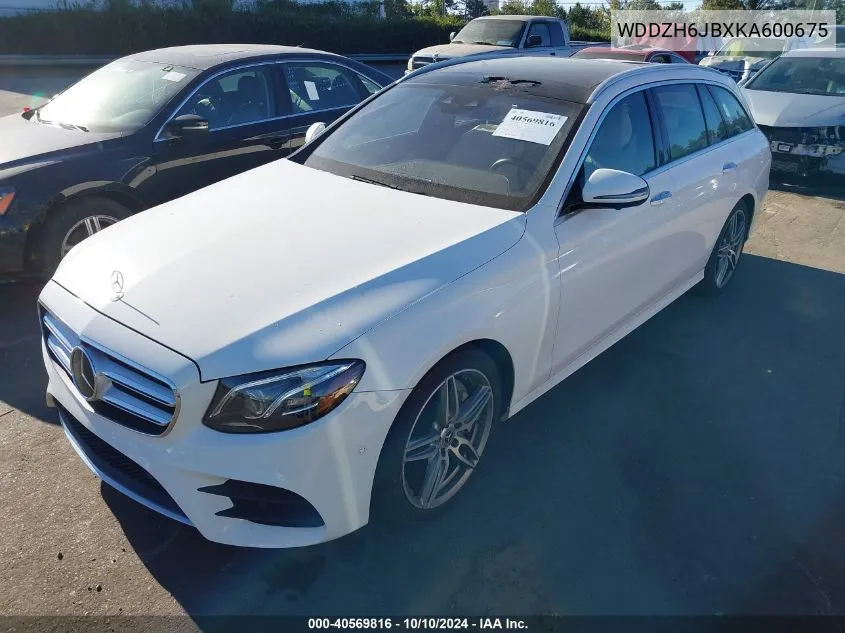 2019 Mercedes-Benz E 450 4Matic VIN: WDDZH6JBXKA600675 Lot: 40569816