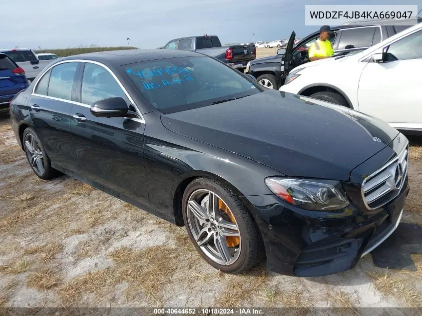 2019 Mercedes-Benz E 300 VIN: WDDZF4JB4KA669047 Lot: 40644652