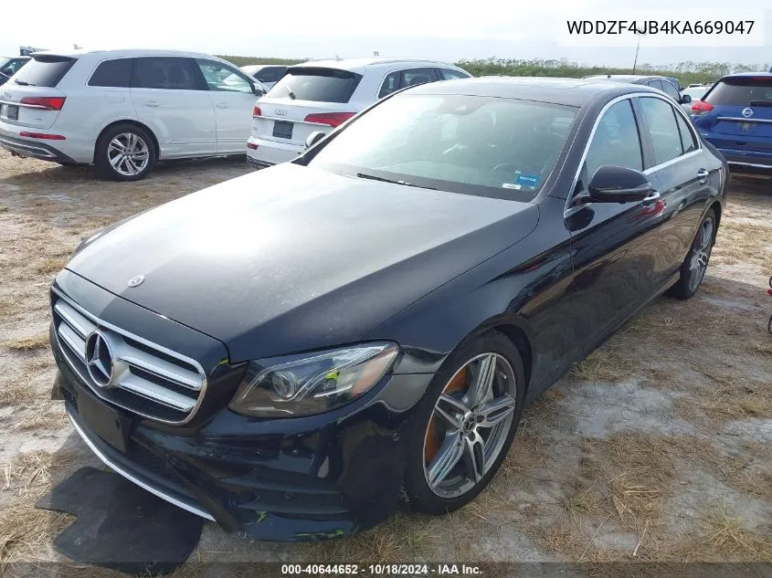 2019 Mercedes-Benz E 300 VIN: WDDZF4JB4KA669047 Lot: 40644652