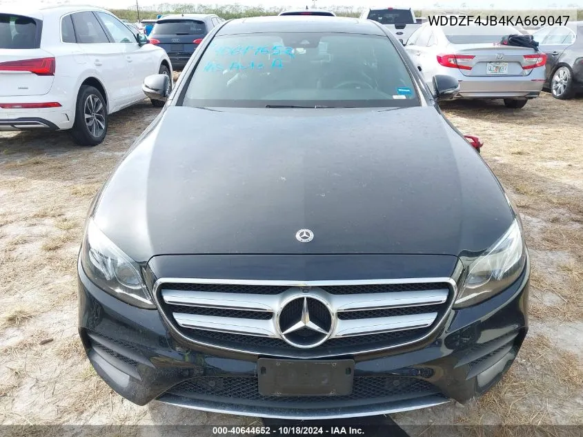 2019 Mercedes-Benz E 300 VIN: WDDZF4JB4KA669047 Lot: 40644652