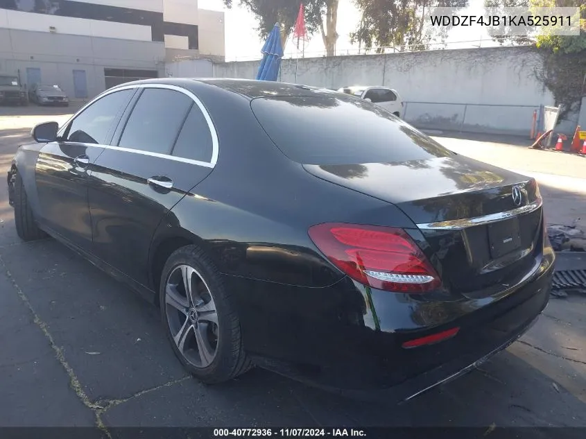 2019 Mercedes-Benz E 300 VIN: WDDZF4JB1KA525911 Lot: 40772936