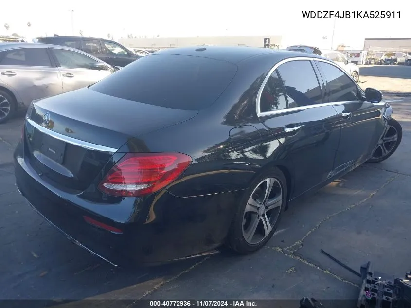 2019 Mercedes-Benz E 300 VIN: WDDZF4JB1KA525911 Lot: 40772936