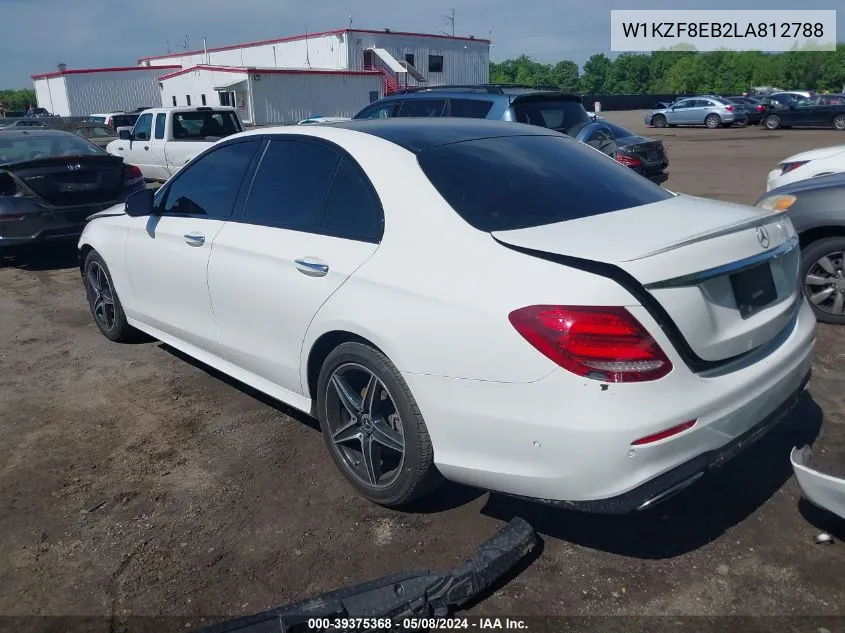 2020 Mercedes-Benz E 350 4Matic VIN: W1KZF8EB2LA812788 Lot: 39375368