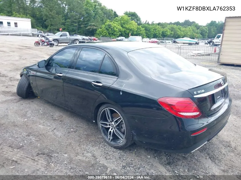 2020 Mercedes-Benz E 350 VIN: W1KZF8DBXLA762353 Lot: 39579618