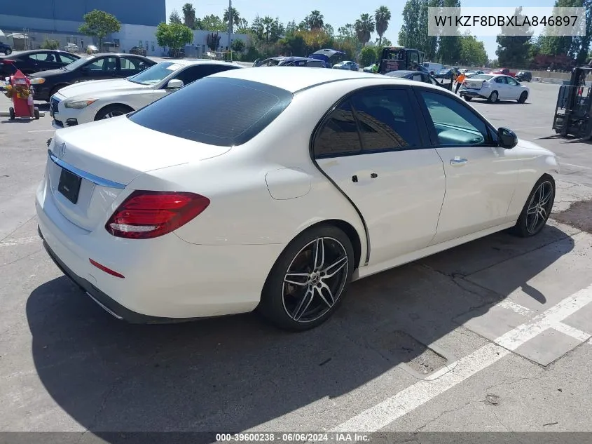 2020 Mercedes-Benz E 350 VIN: W1KZF8DBXLA846897 Lot: 39600238