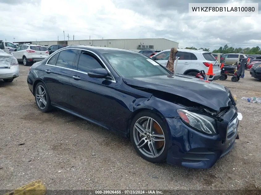 2020 Mercedes-Benz E 350 VIN: W1KZF8DB1LA810080 Lot: 39926455