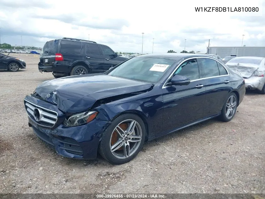 2020 Mercedes-Benz E 350 VIN: W1KZF8DB1LA810080 Lot: 39926455