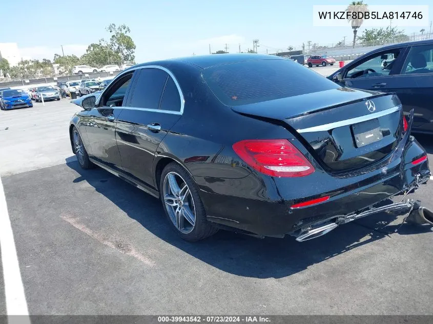 2020 Mercedes-Benz E 350 VIN: W1KZF8DB5LA814746 Lot: 39943542