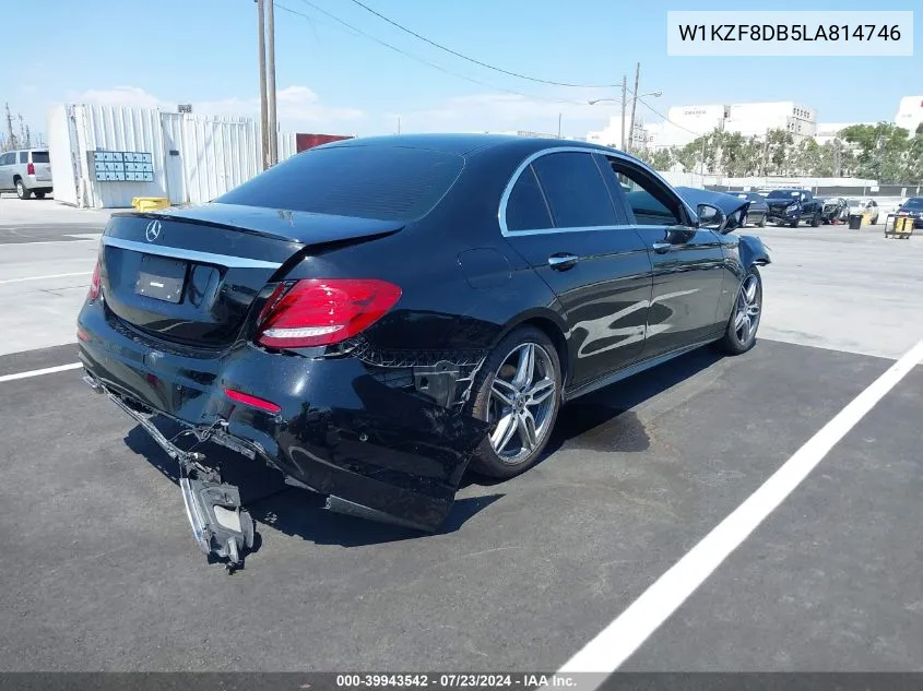 2020 Mercedes-Benz E 350 VIN: W1KZF8DB5LA814746 Lot: 39943542