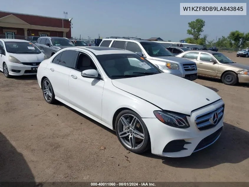 2020 Mercedes-Benz E 350 VIN: W1KZF8DB9LA843845 Lot: 40011060