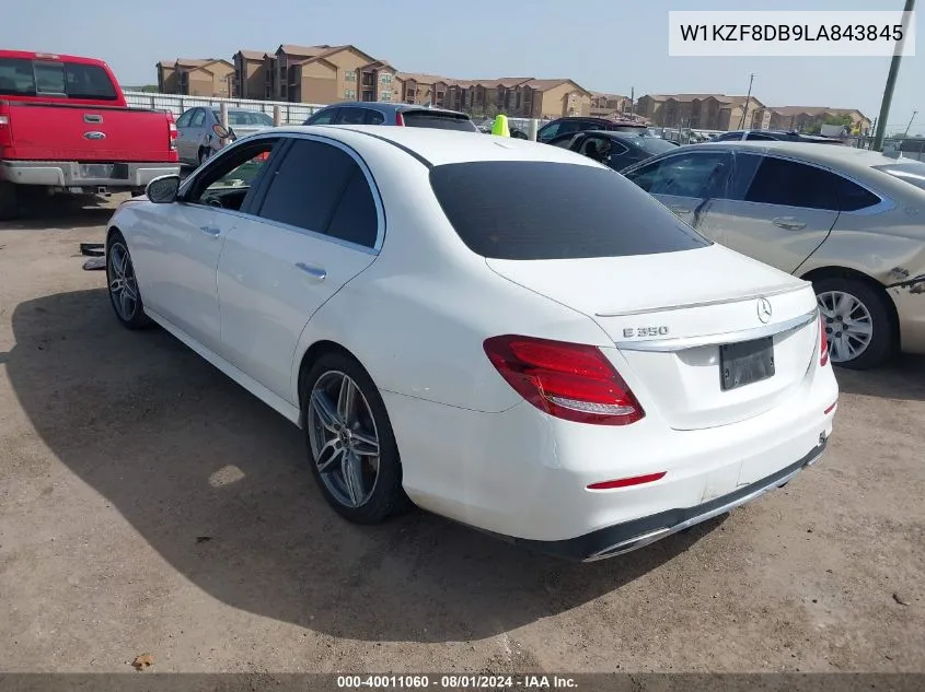 2020 Mercedes-Benz E 350 VIN: W1KZF8DB9LA843845 Lot: 40011060