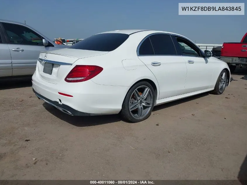 2020 Mercedes-Benz E 350 VIN: W1KZF8DB9LA843845 Lot: 40011060