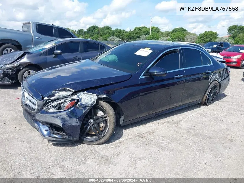 2020 Mercedes-Benz E 350 VIN: W1KZF8DB9LA767558 Lot: 40294064