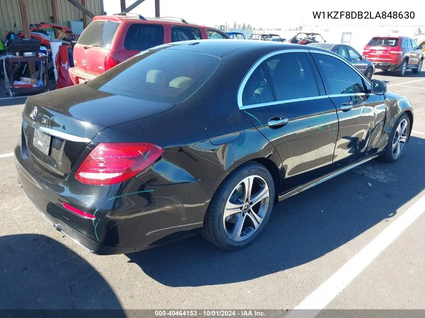 2020 Mercedes-Benz E 350 VIN: W1KZF8DB2LA848630 Lot: 40464153